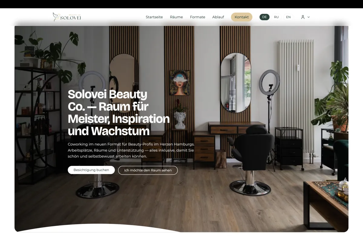 DYBeauty: Organischen Traffic verdoppelt in 90 Tagen — Website Screenshot